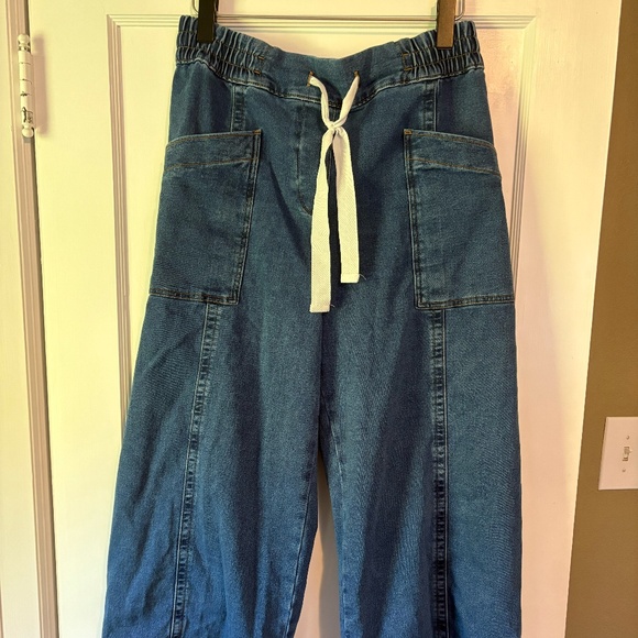 Anthropologie Maeve Pants - Anthropologie Maeve Tie Twist Wide Leg Jean size M